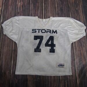 Bodys Football Jersey Mens L XL White Mesh Practice Storm 74 Team